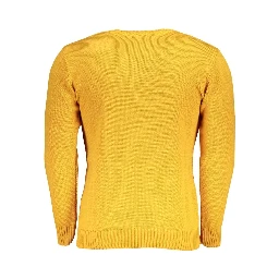 Yellow Acrylic Men Sweater