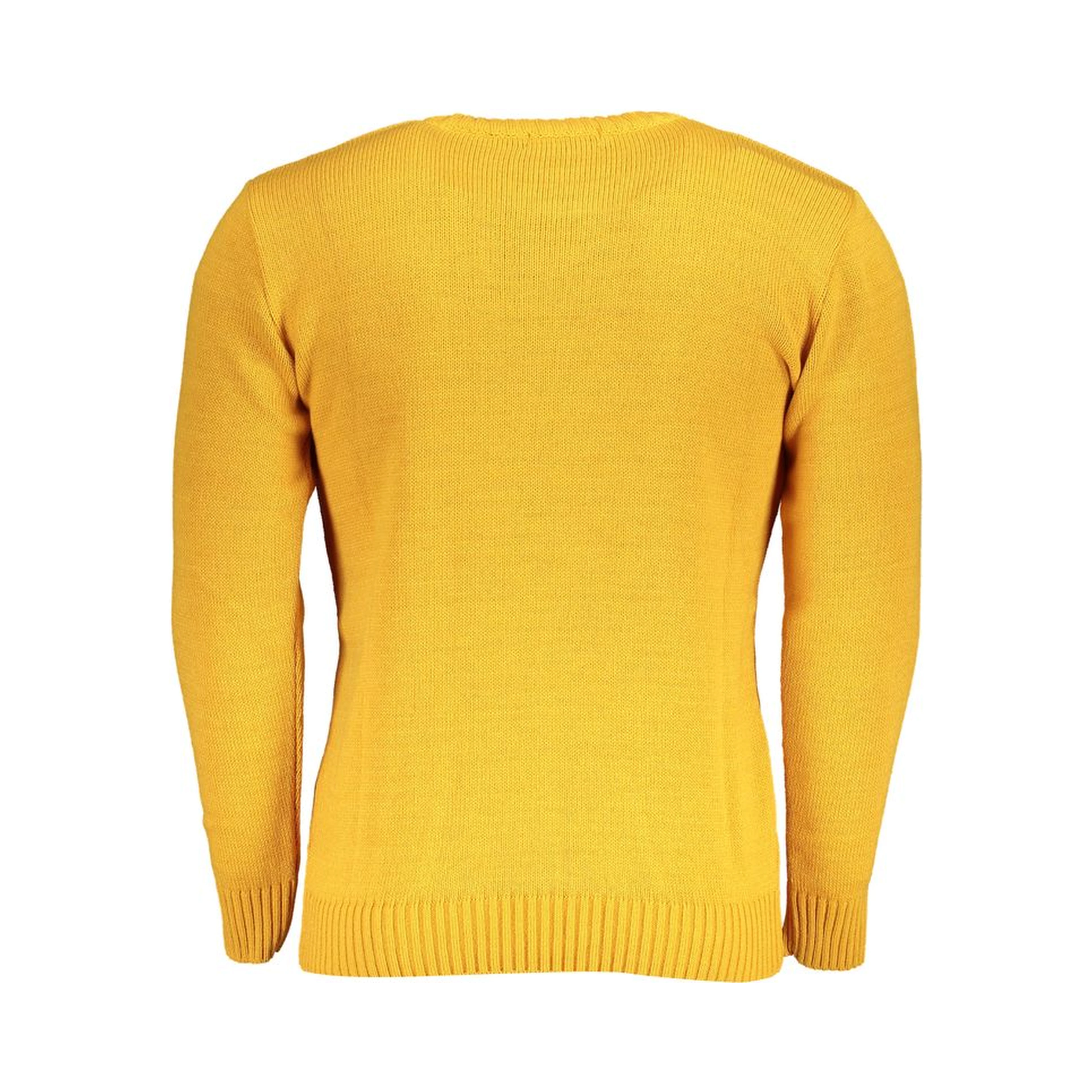 Yellow Acrylic Men Sweater