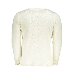 White Acrylic Men Sweater