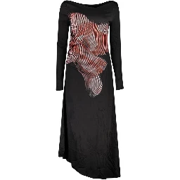 Black Viscose Women Dress