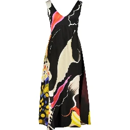 Black Viscose Women's Dress