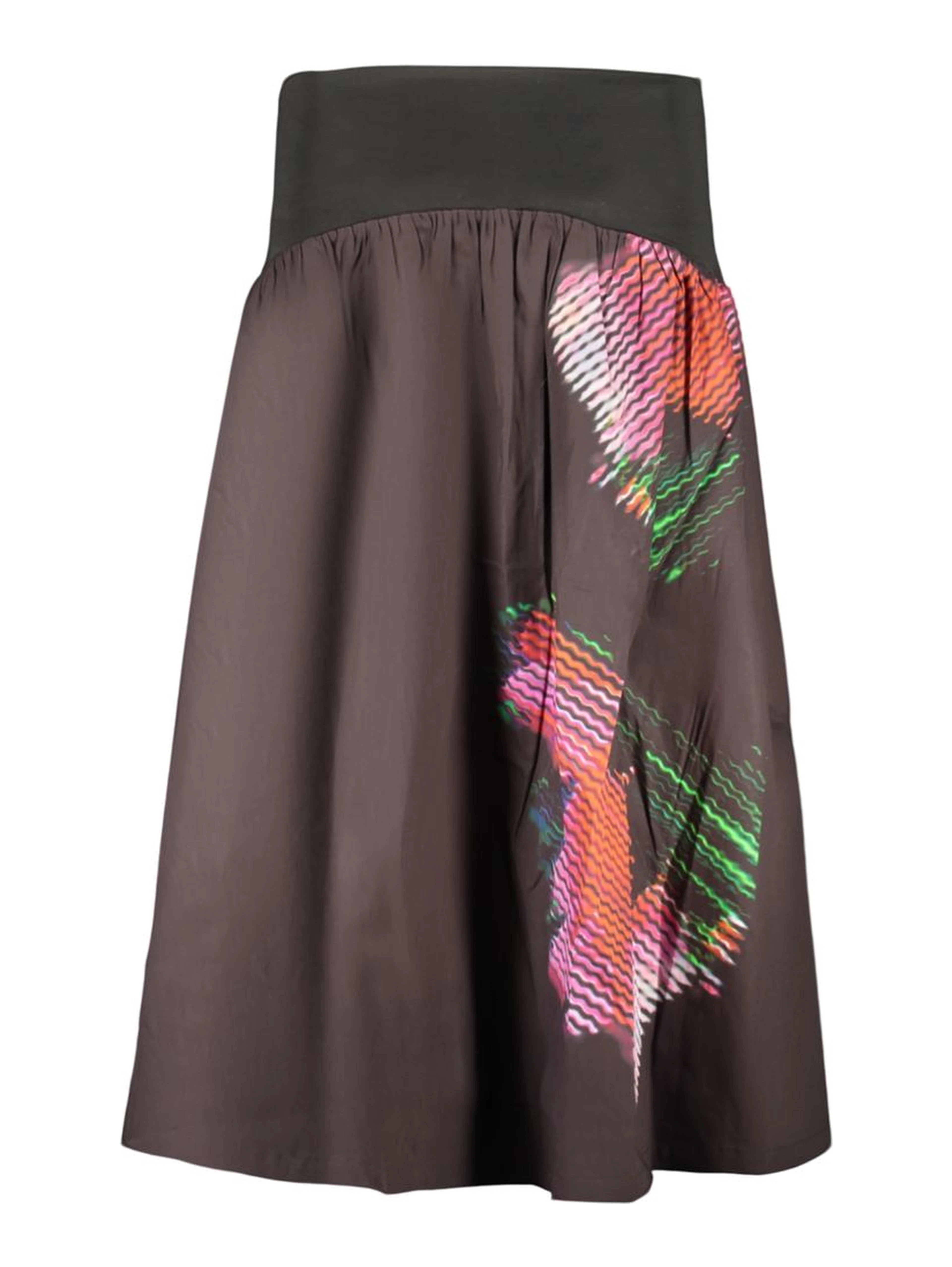 Black Cotton Women Skirt