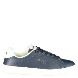 Blue Polyester Athletic Sneakers