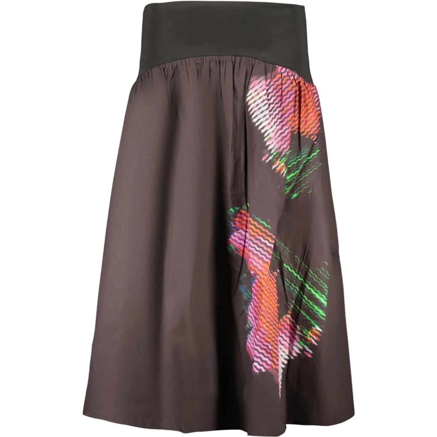 Black Cotton Women Skirt