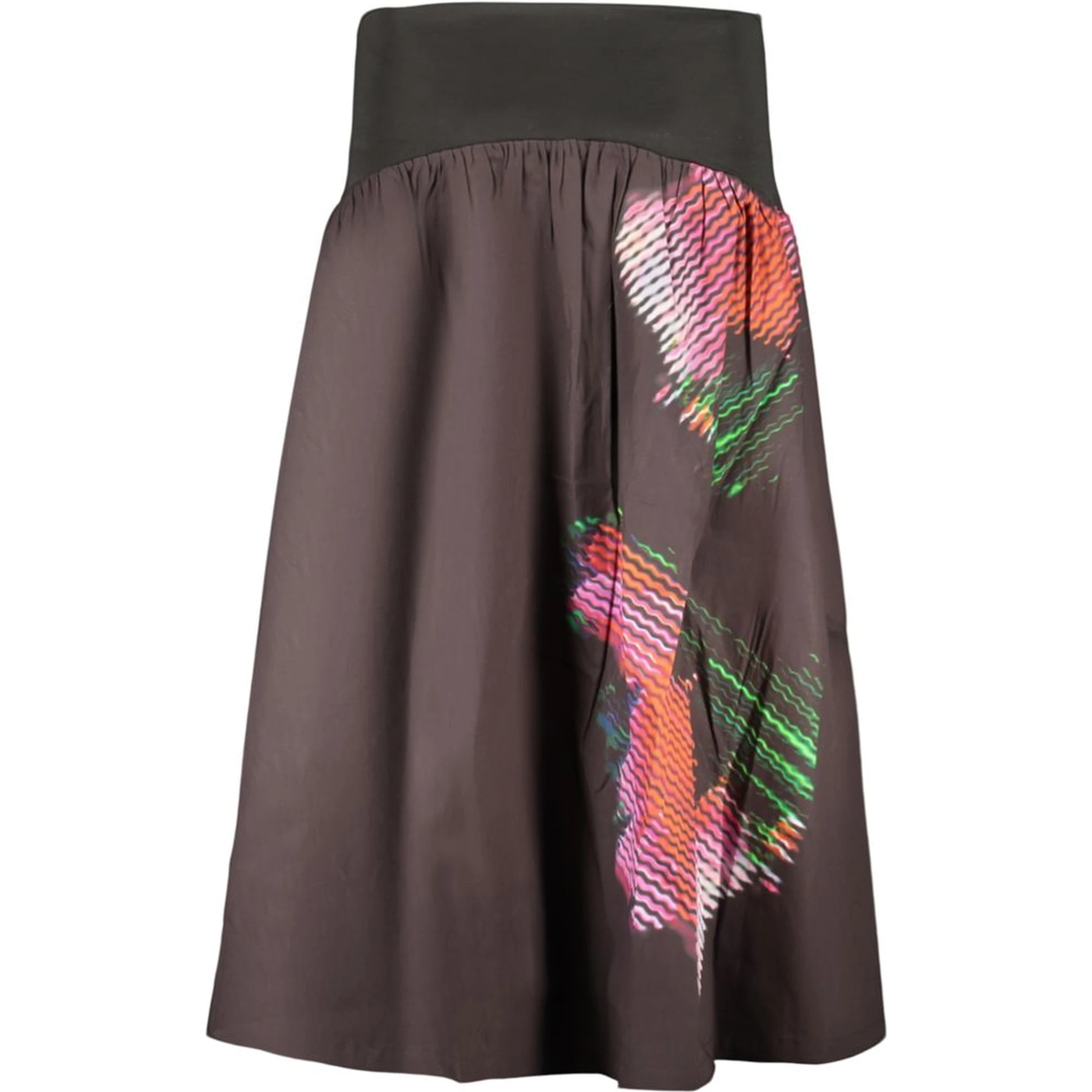 Black Cotton Women Skirt