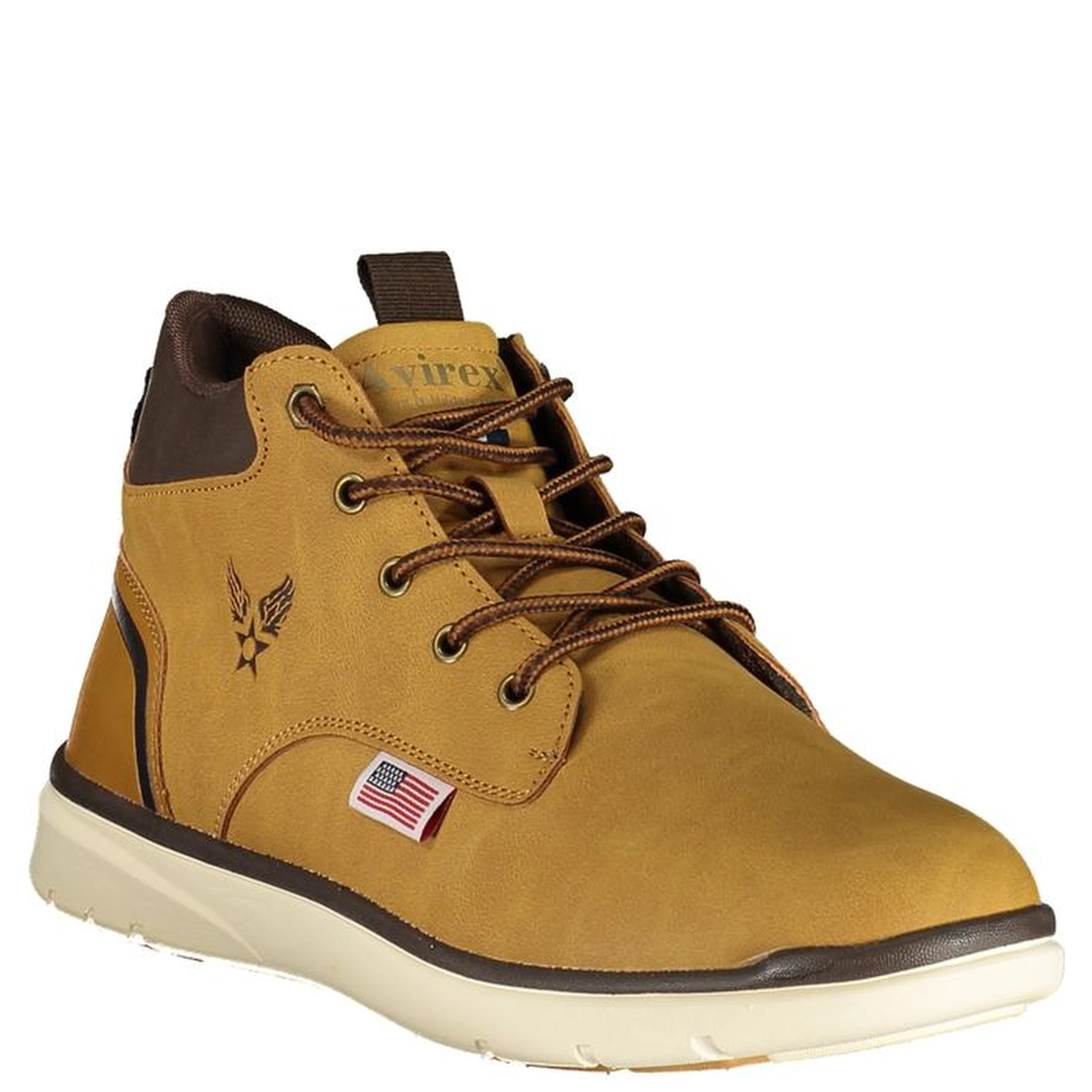 Brown Polyester Ankle Boots