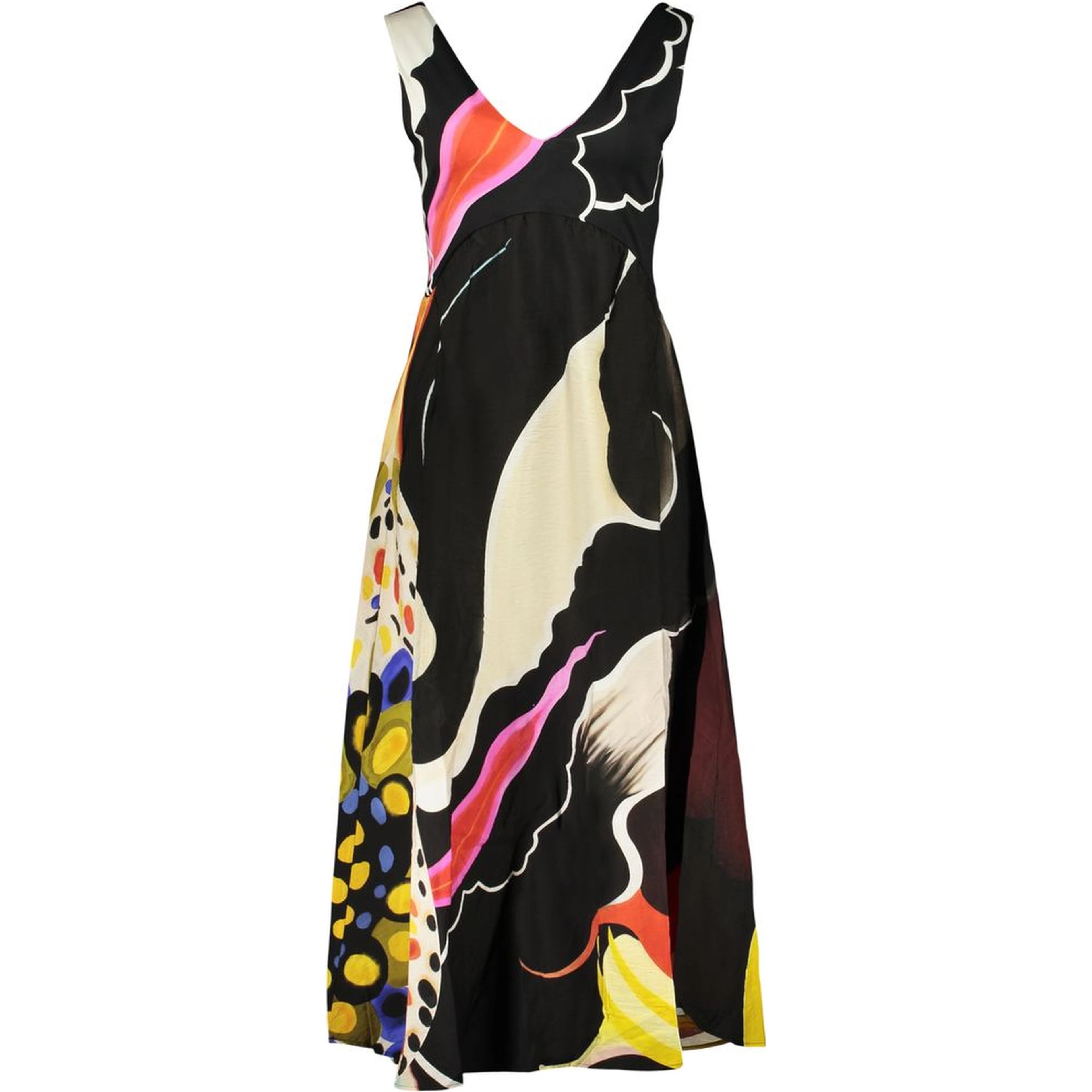 Black Viscose Women's Dress