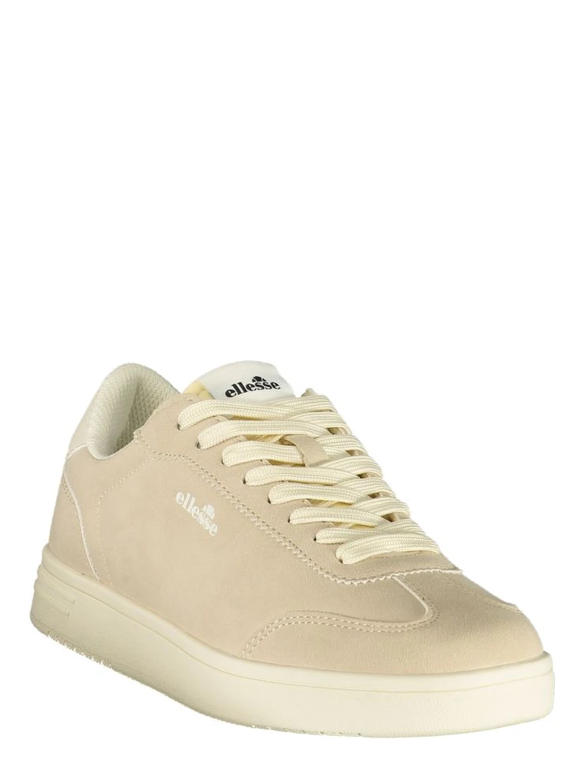 Beige Polyester Athletic Sneakers