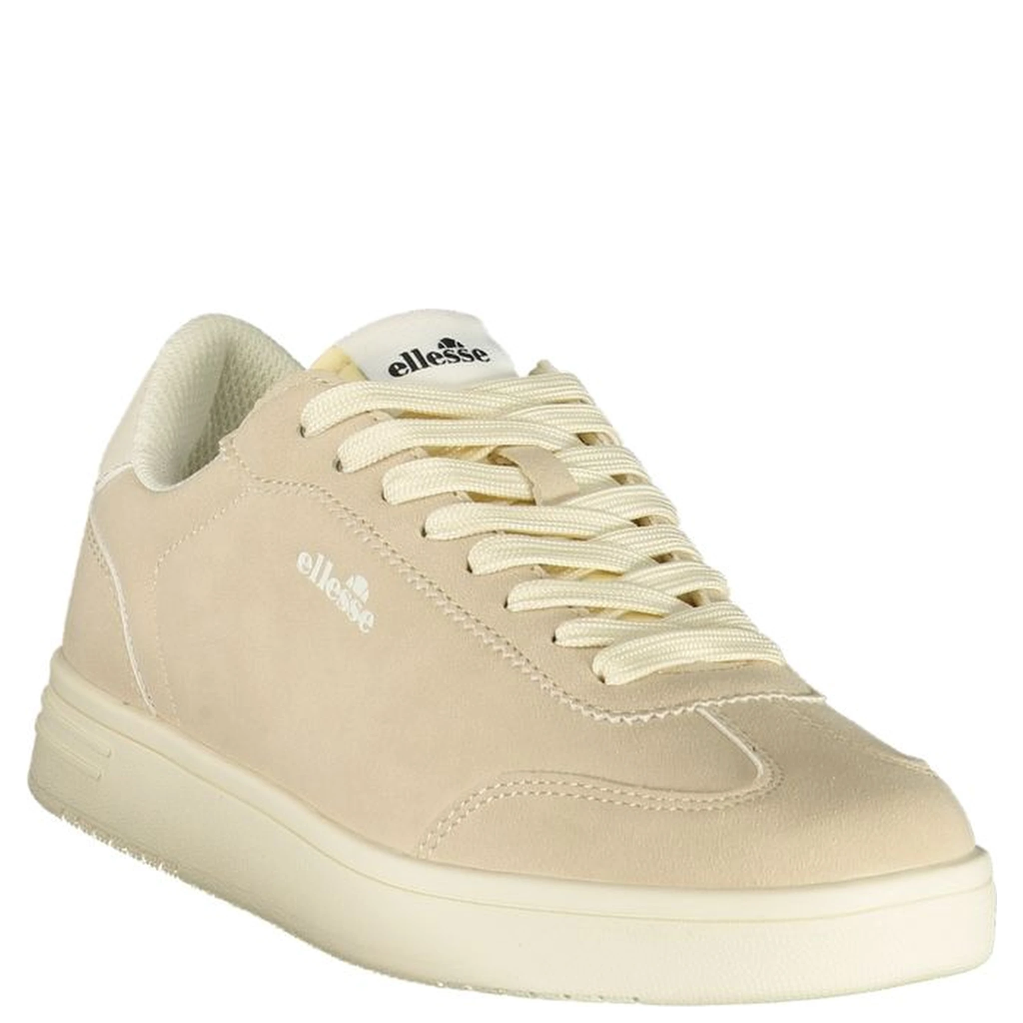 Beige Polyester Athletic Sneakers