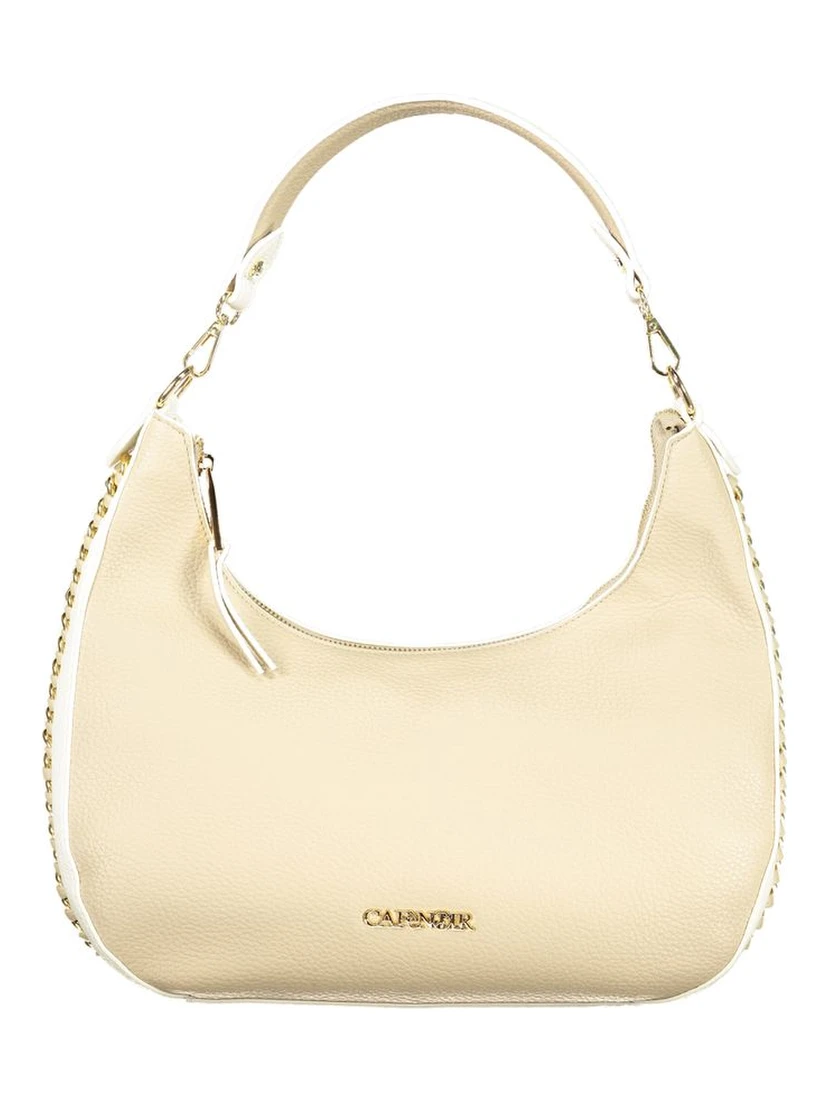 Beige Polyethylene Handbag