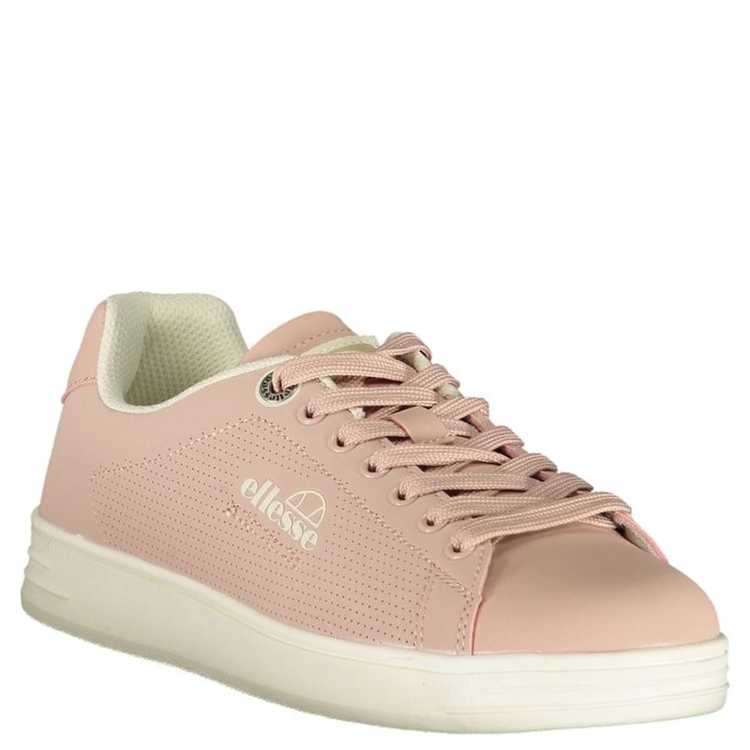Pink Polyester Athletic Sneakers