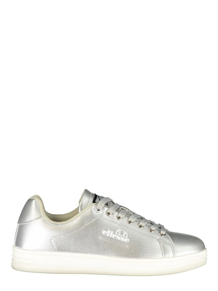 Gray Polyester Athletic Sneakers