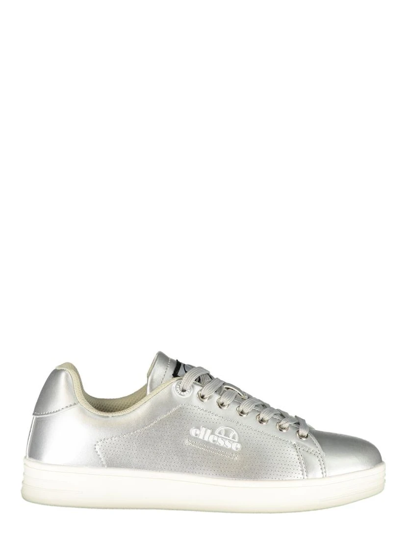 Gray Polyester Athletic Sneakers