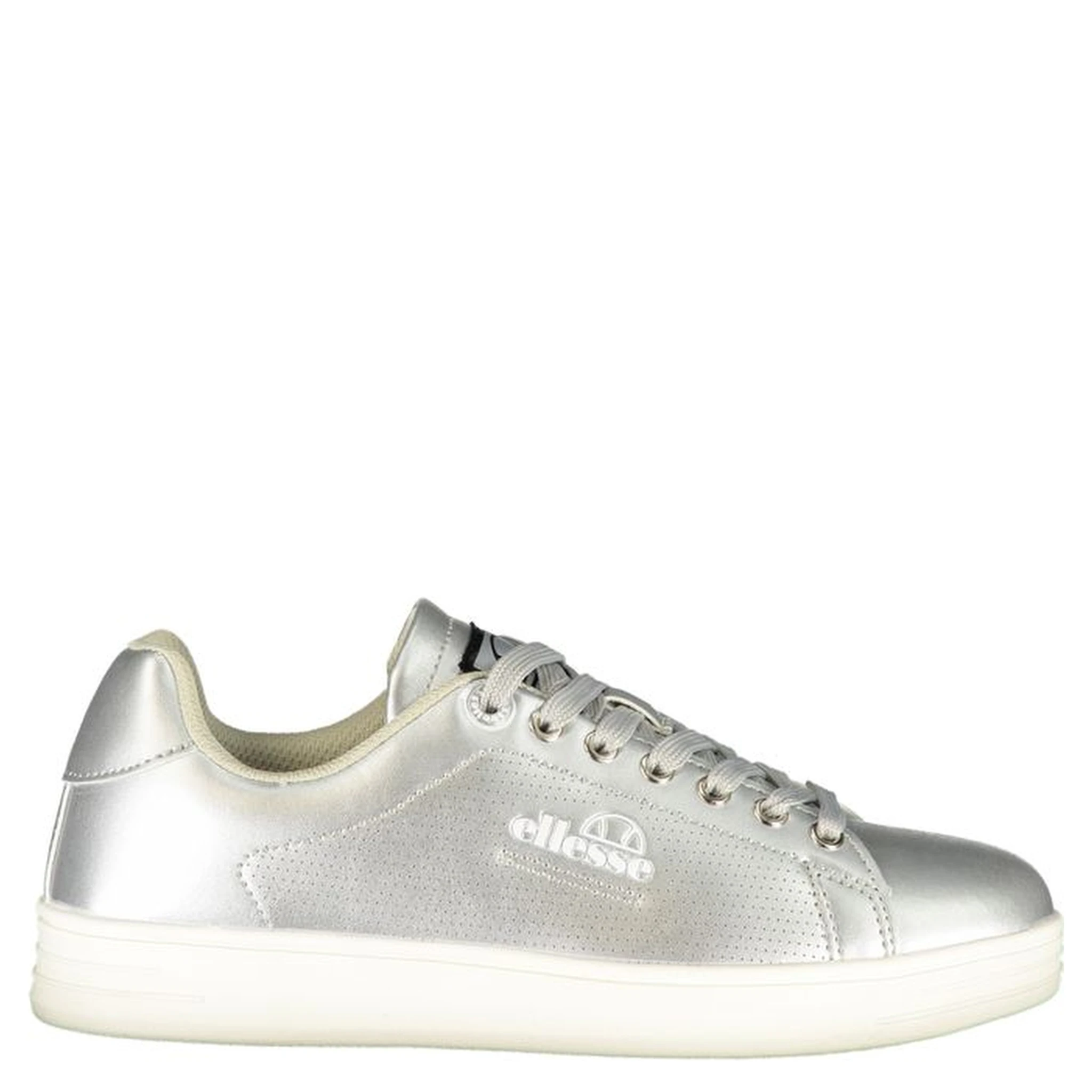 Gray Polyester Athletic Sneakers