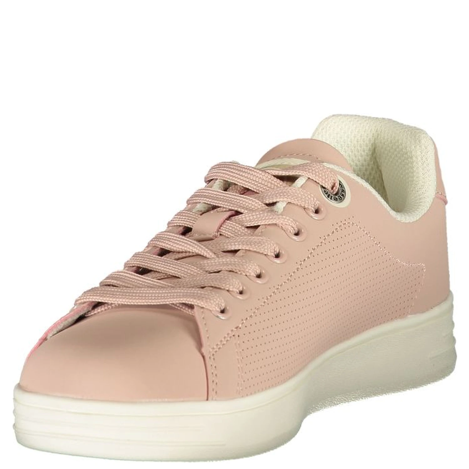 Pink Polyester Athletic Sneakers