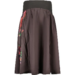 Black Cotton Women Skirt