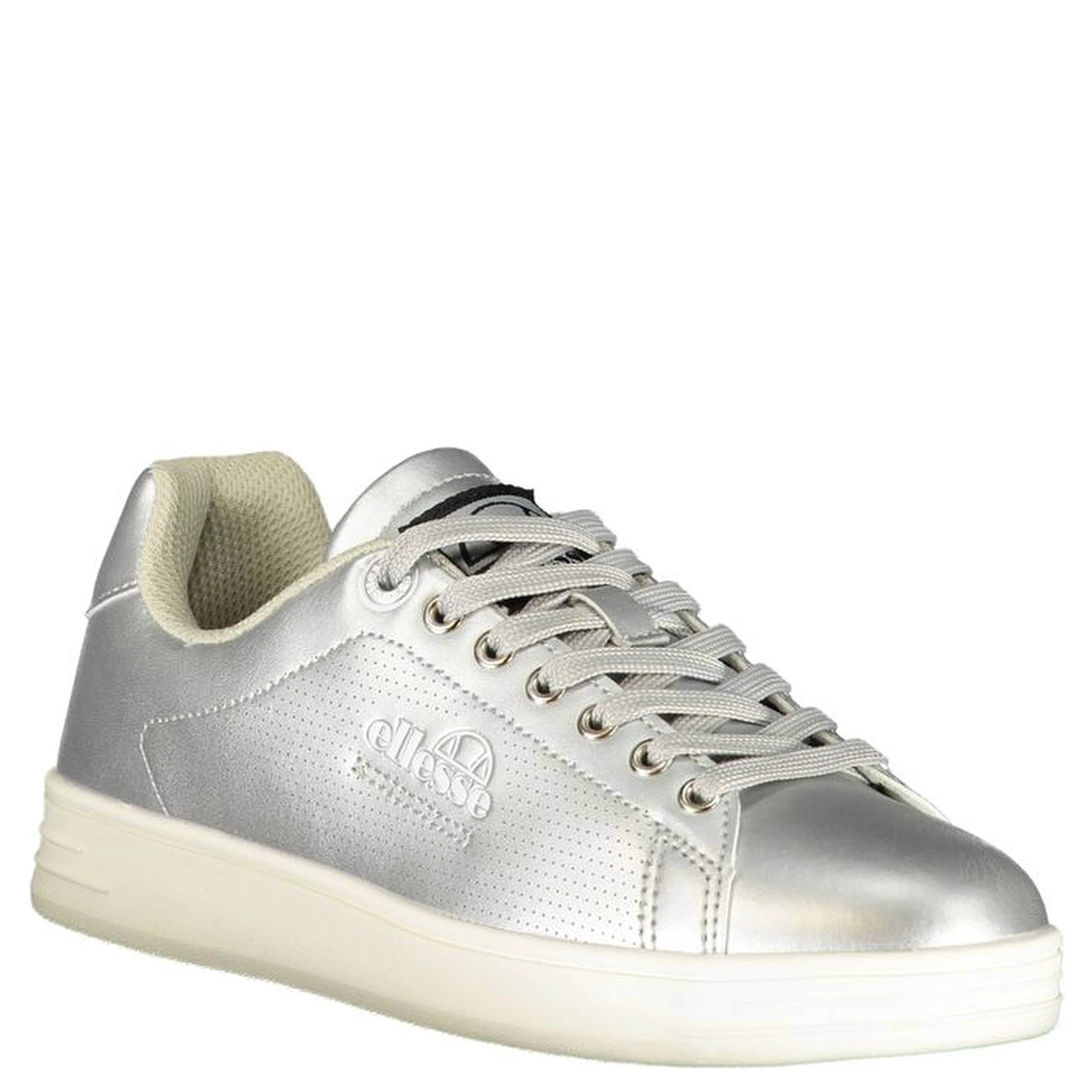 Gray Polyester Athletic Sneakers