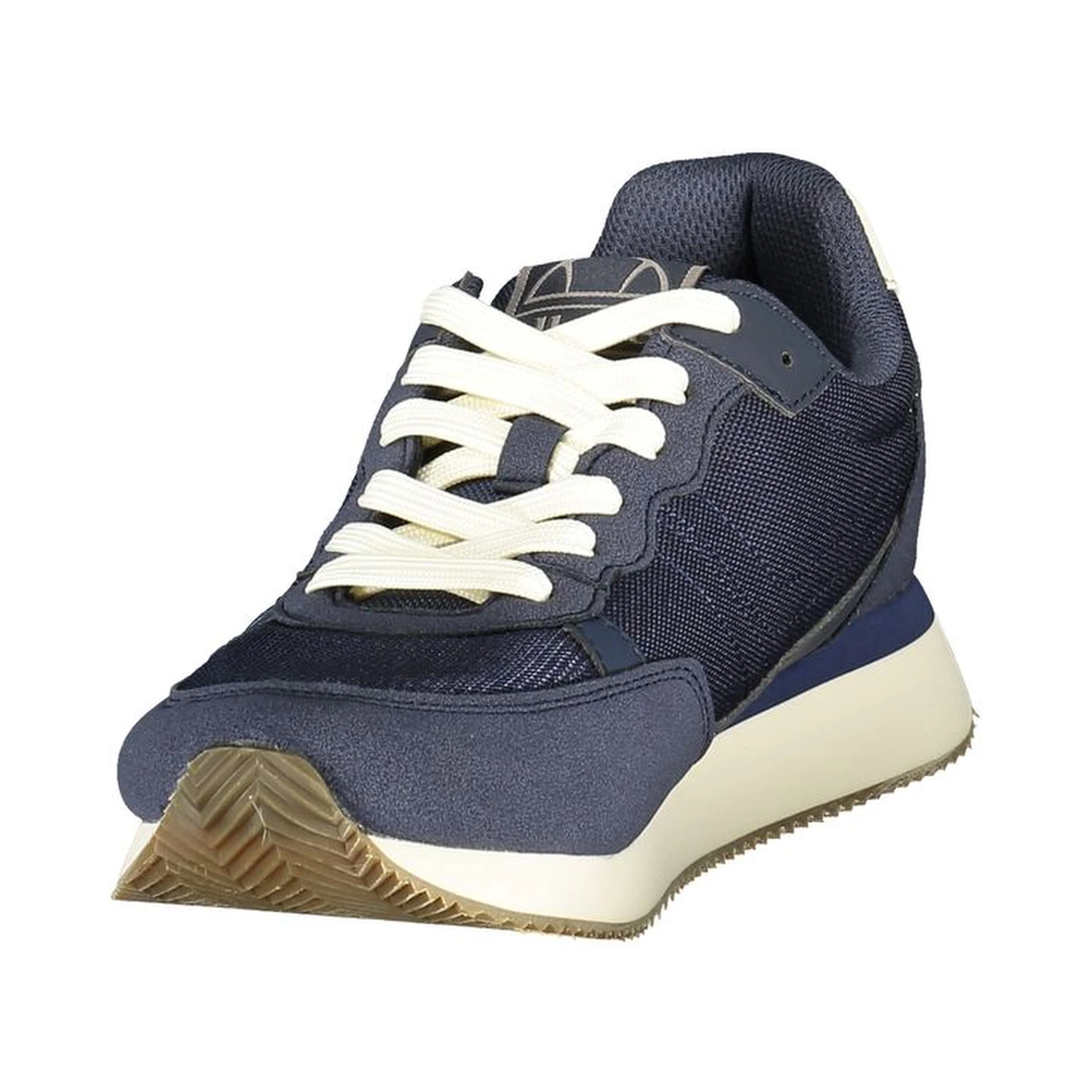 Blue Polyester Men Sneaker