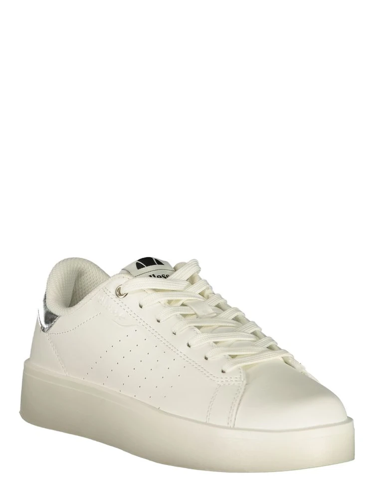 White Polyester Athletic Sneakers alternative