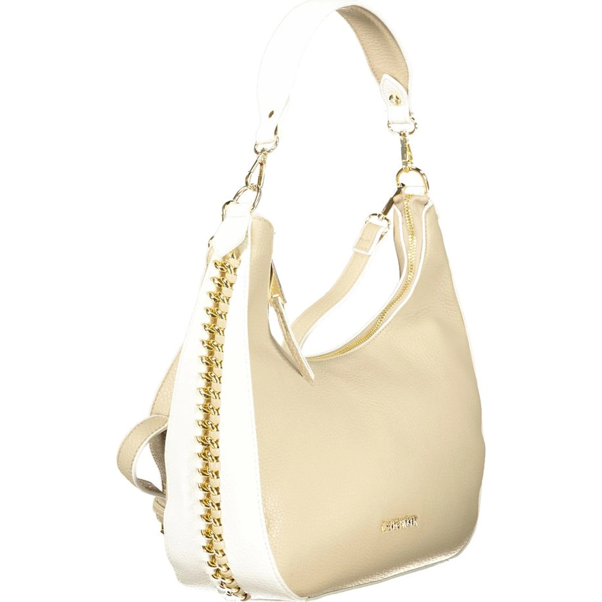 Beige Polyethylene Handbag