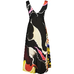 Black Viscose Women's Dress