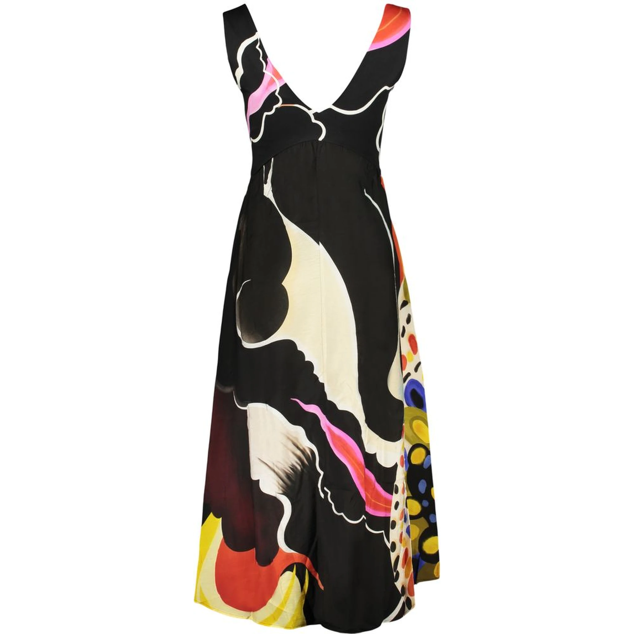 Black Viscose Women's Dress