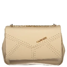 Beige Polyethylene Handbag