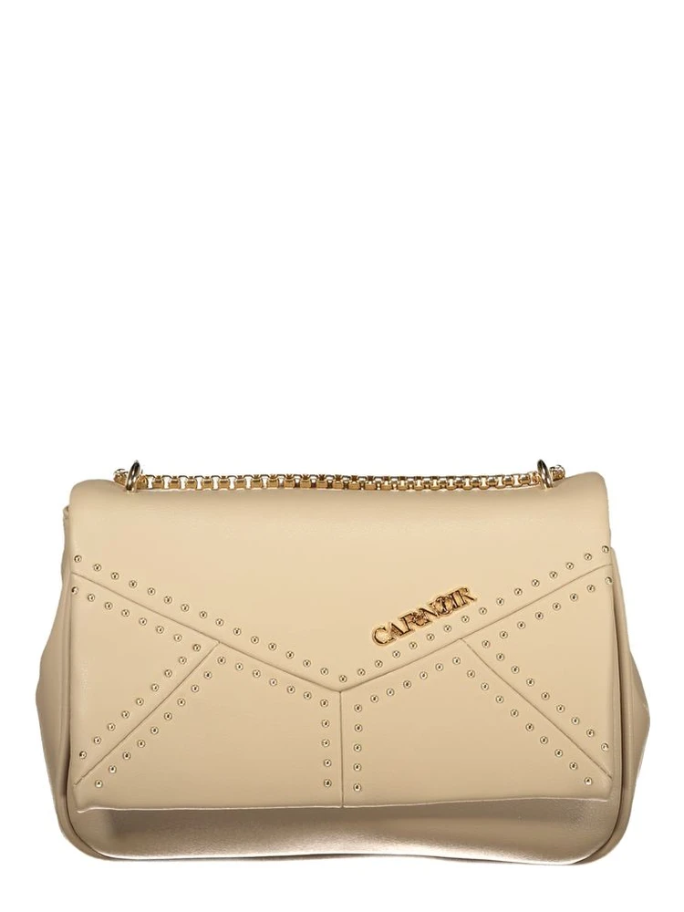 Beige Polyethylene Handbag