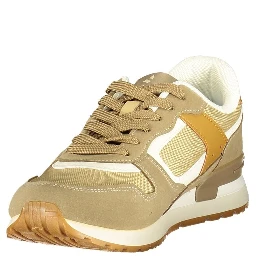 Beige Polyester Men Sneaker