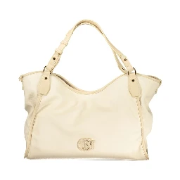 Beige Polyethylene Handbag