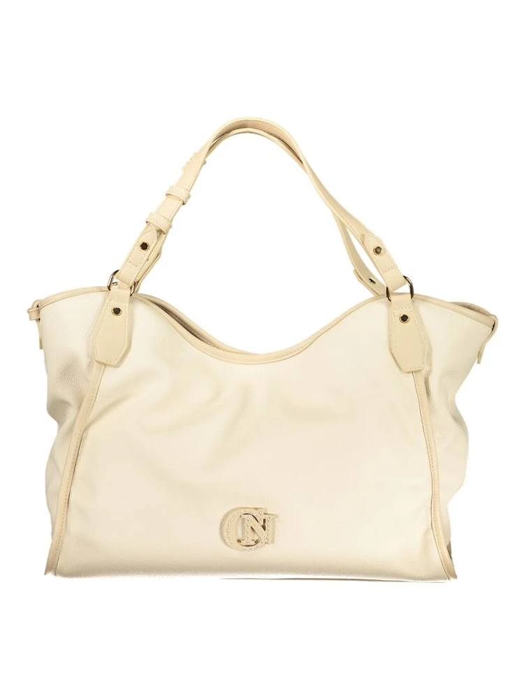 Beige Polyethylene Handbag