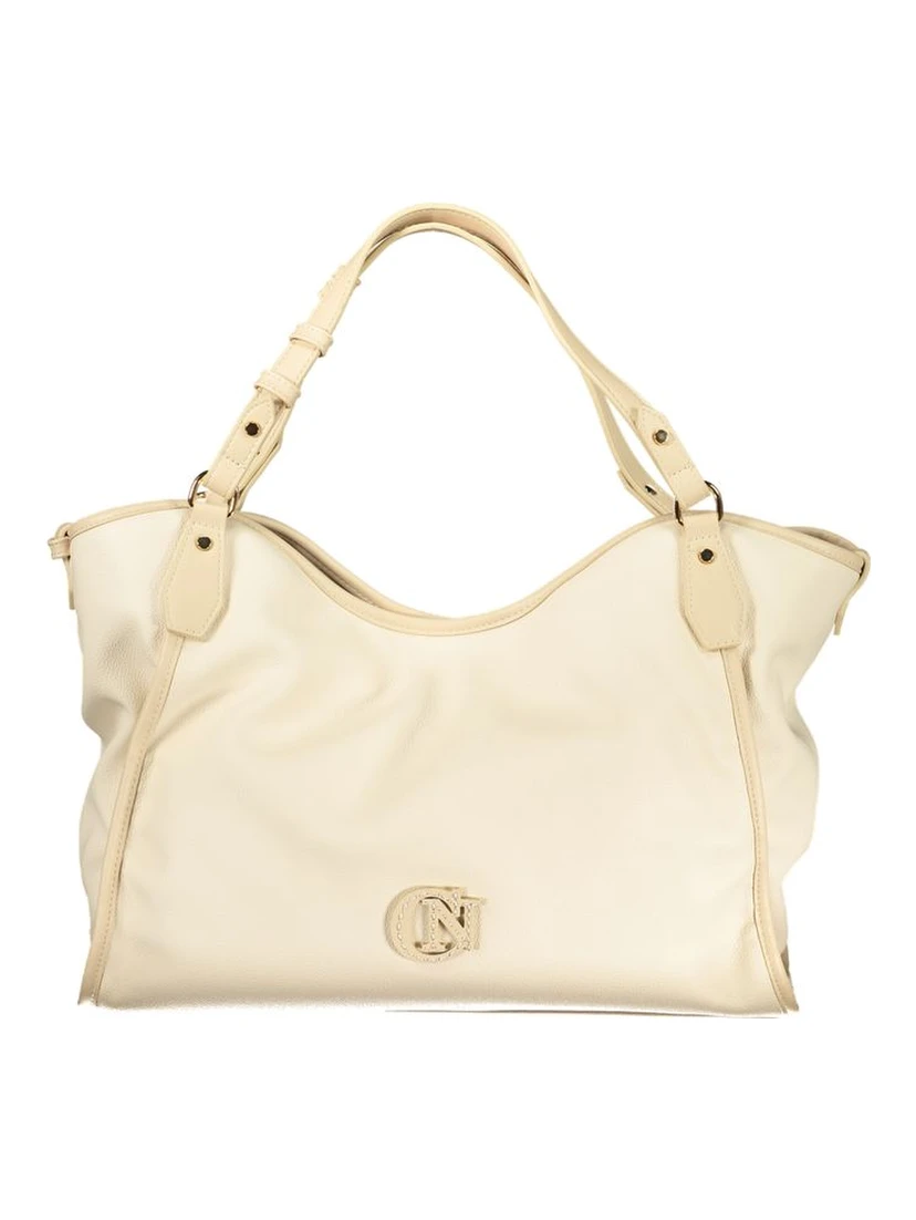 Beige Polyethylene Handbag