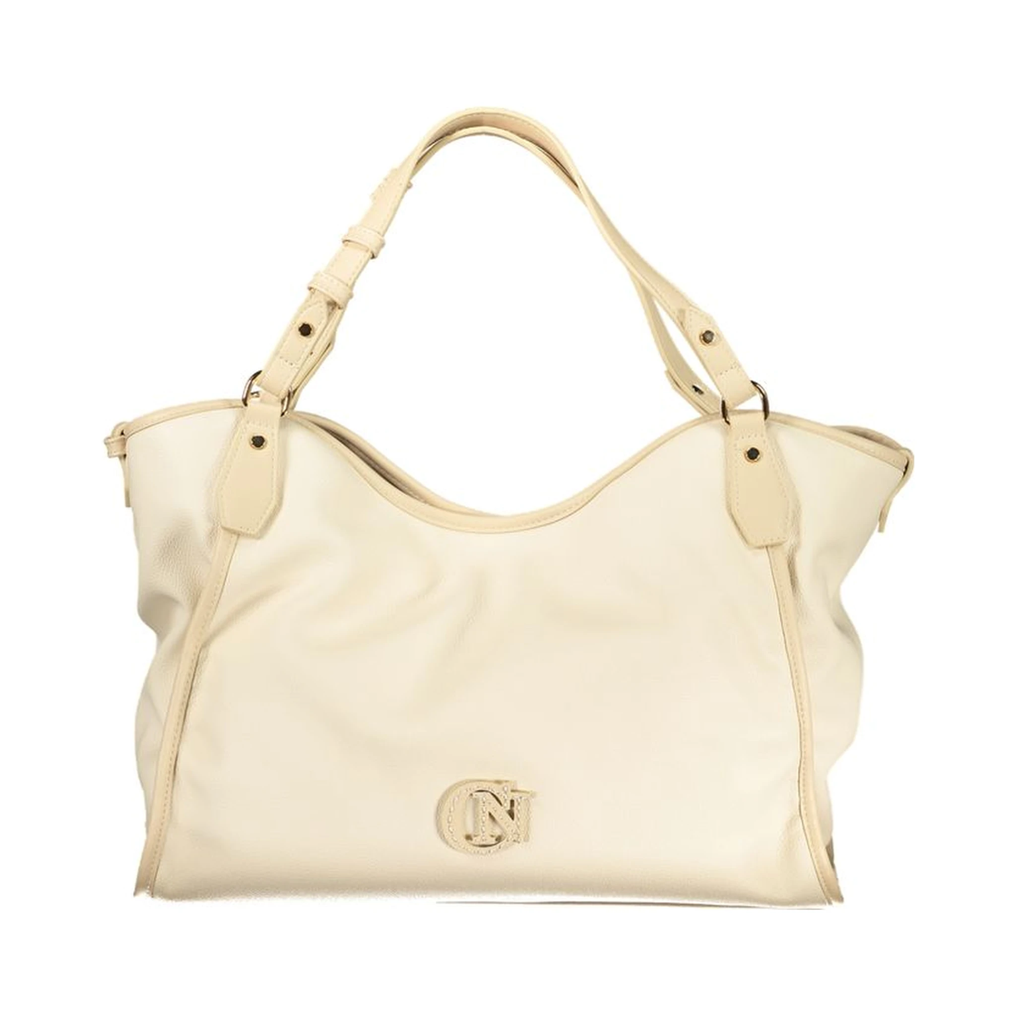 Beige Polyethylene Handbag