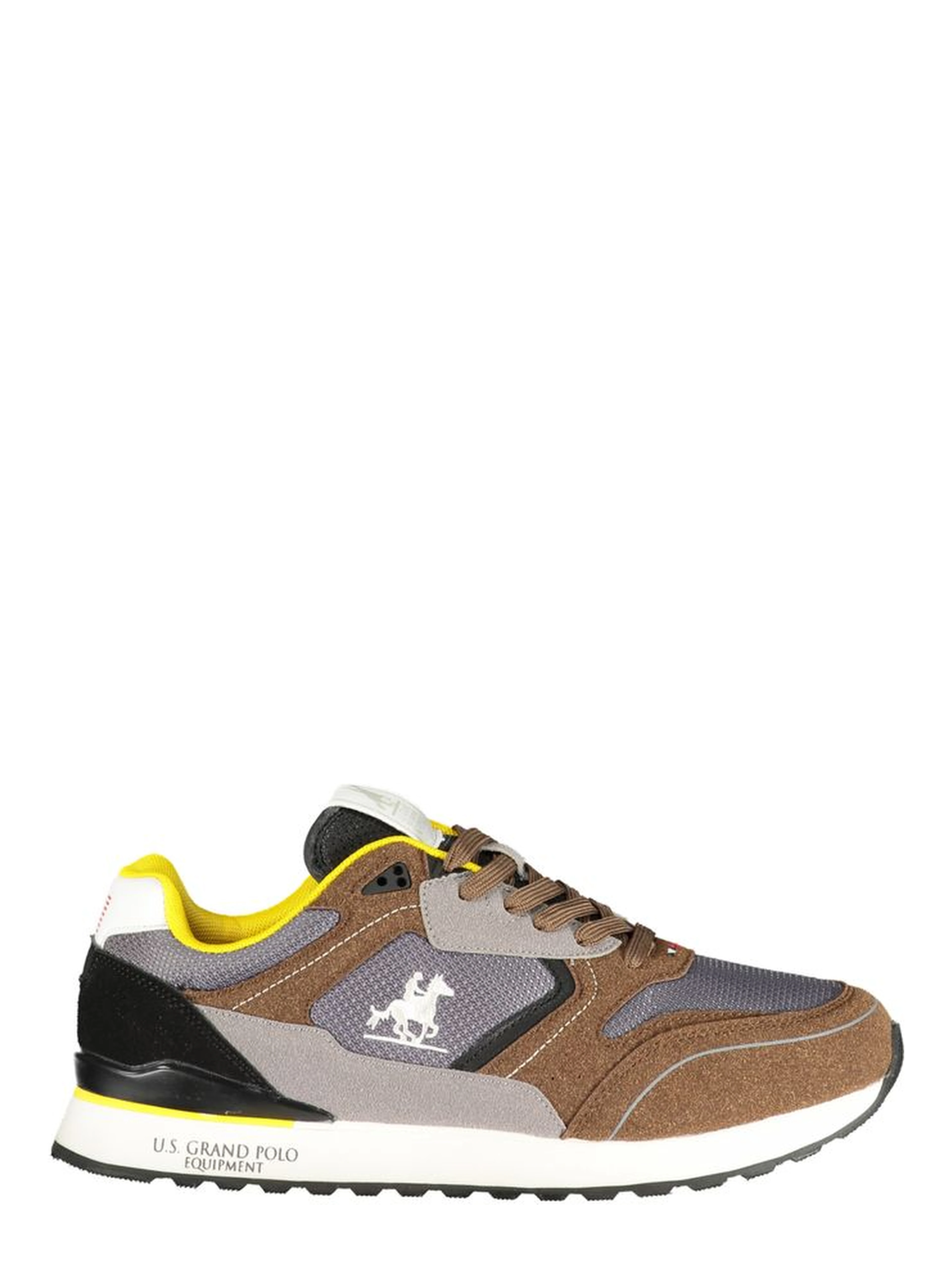 Brown Polyester Athletic Sneakers