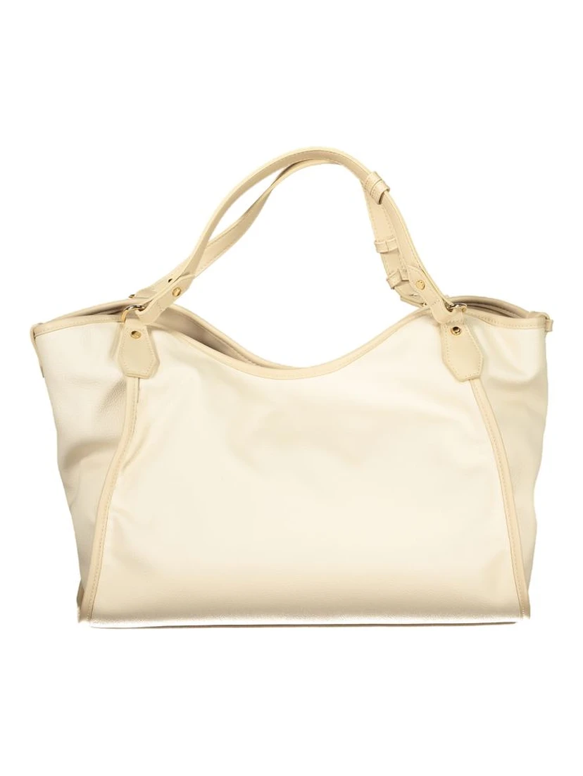 Beige Polyethylene Handbag