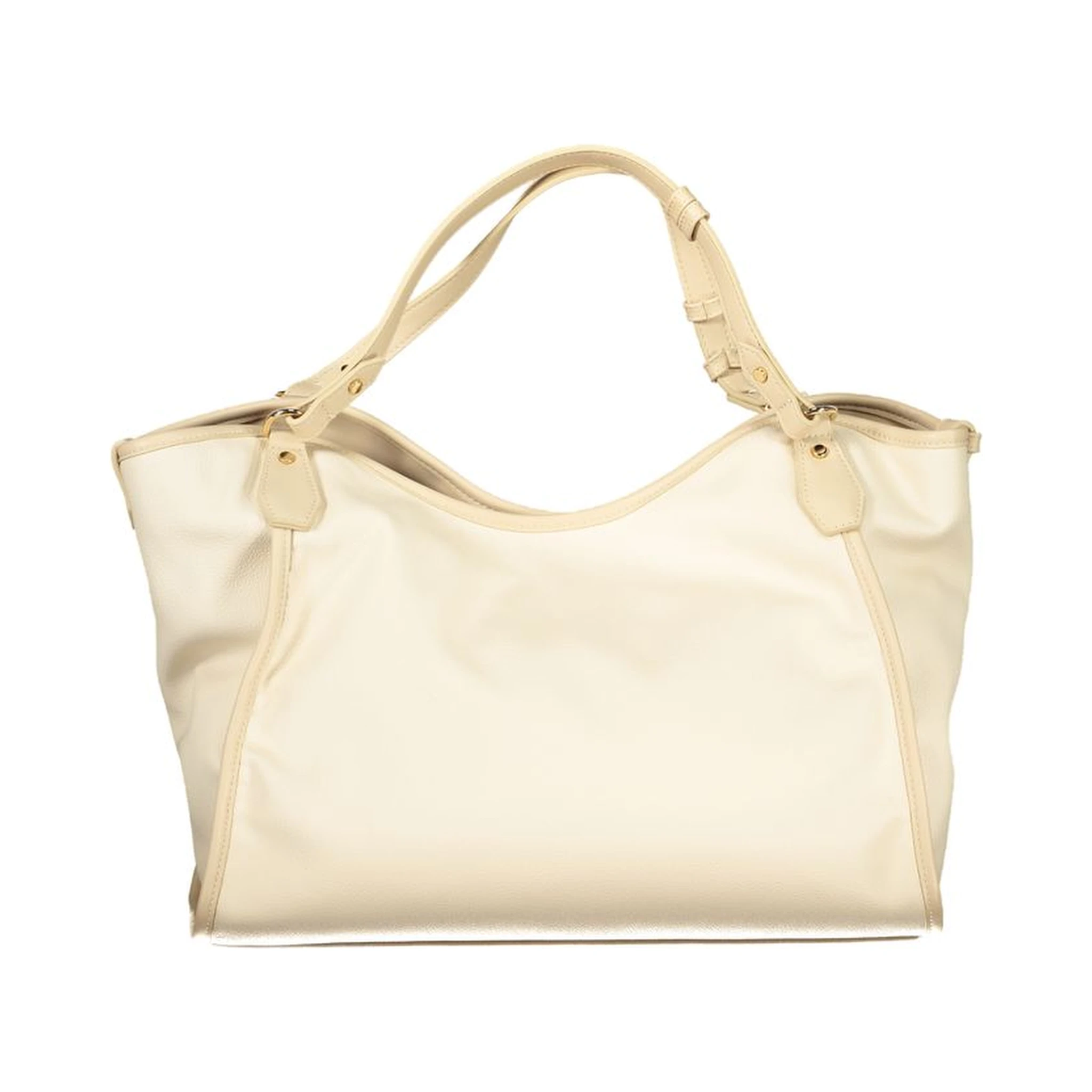 Beige Polyethylene Handbag