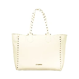 Beige Polyethylene Handbag