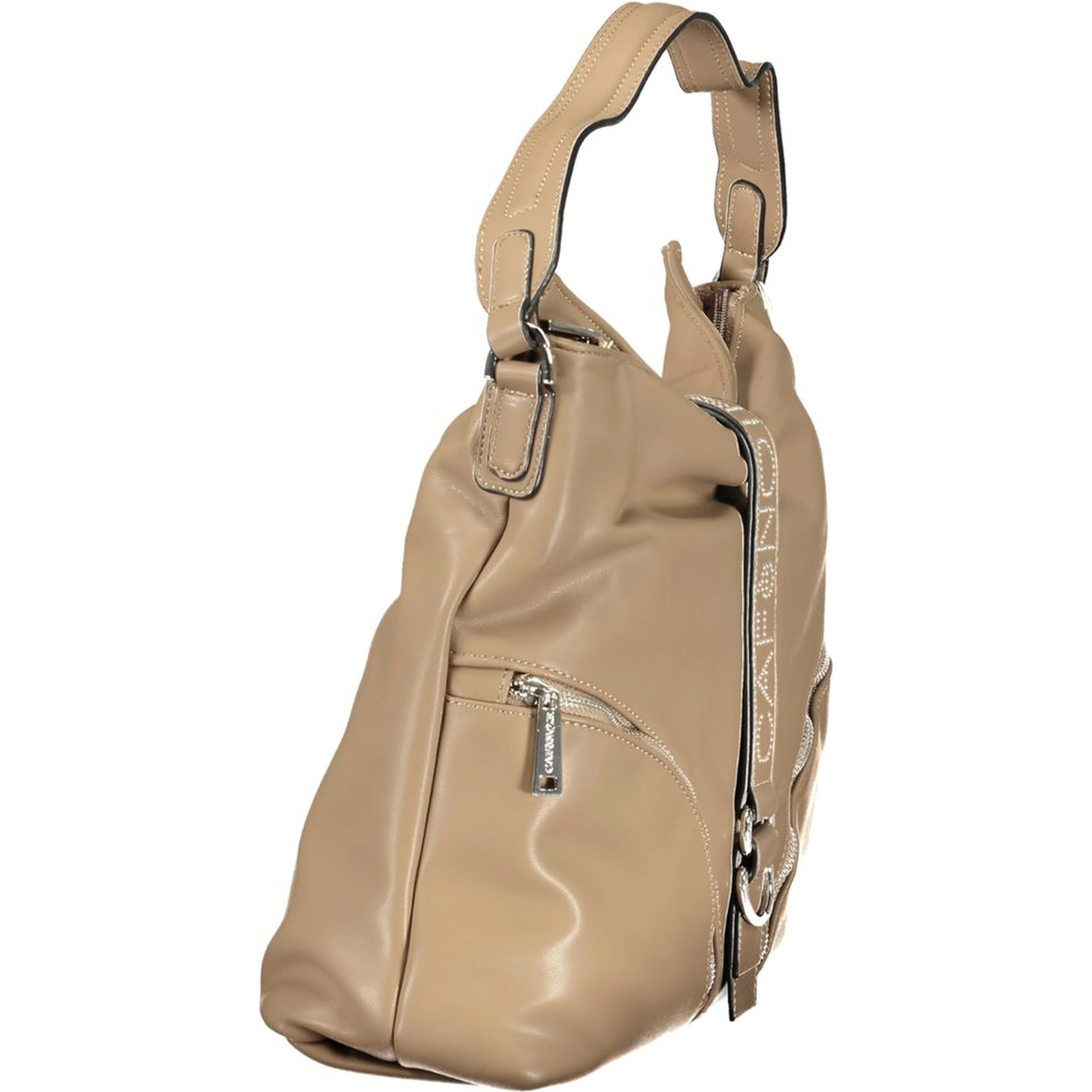Brown Polyethylene Handbag