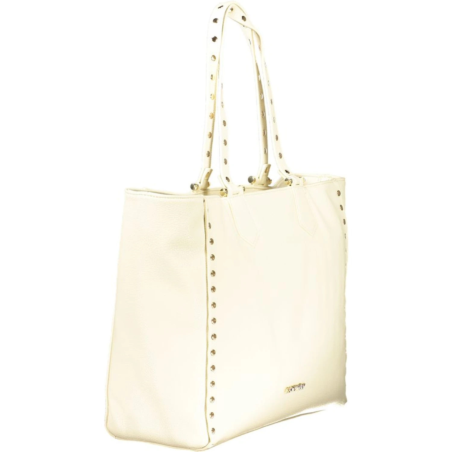 Beige Polyethylene Handbag