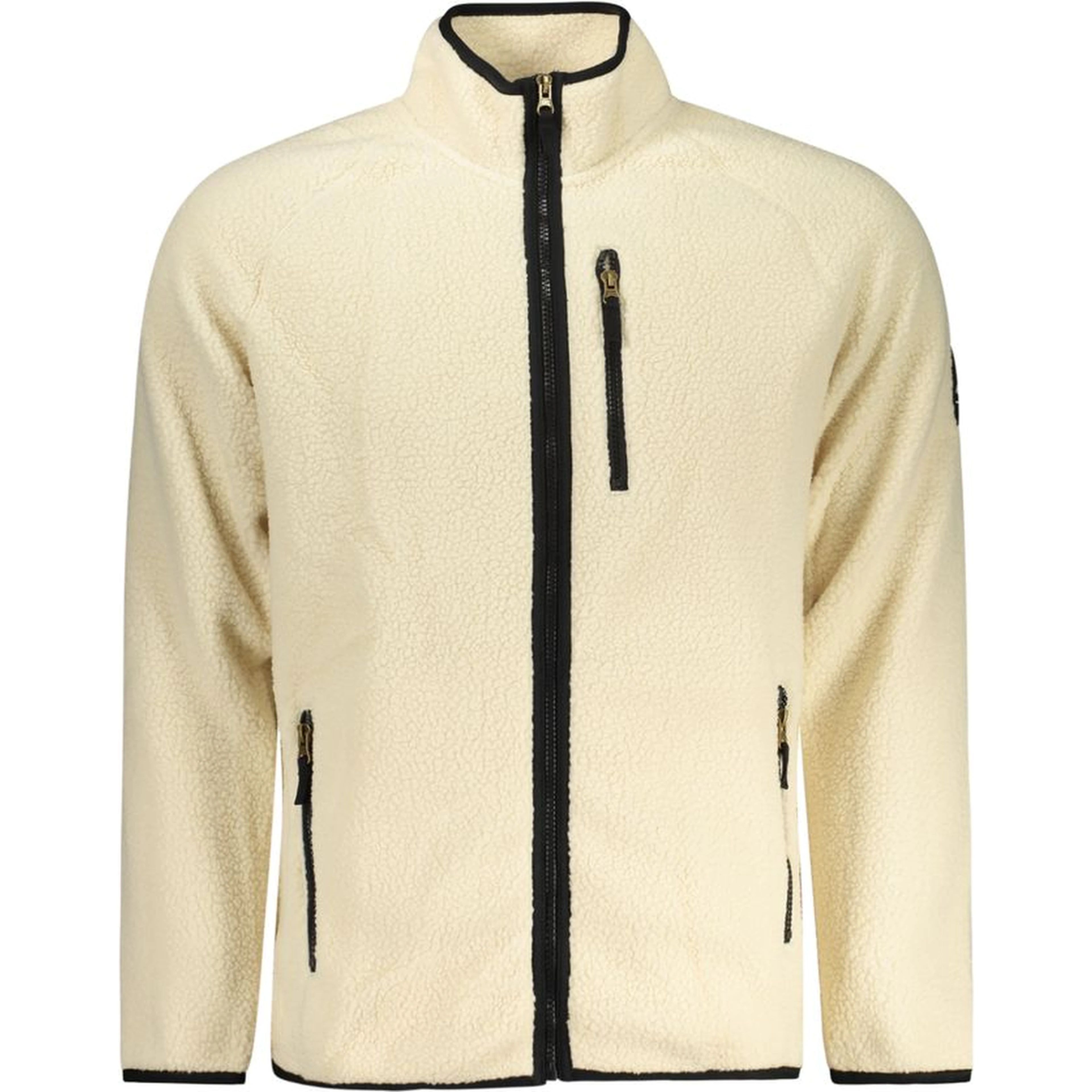White Polyester Men Sweatshirt