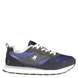 Blue Polyester Men Sneaker