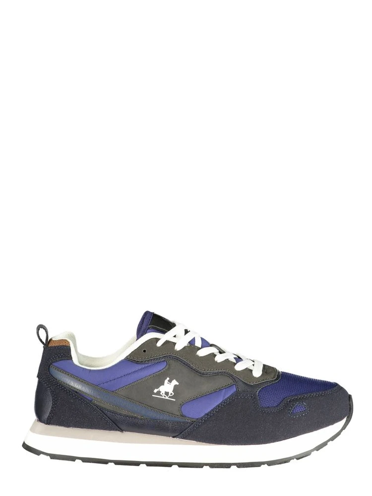Blue Polyester Men Sneaker