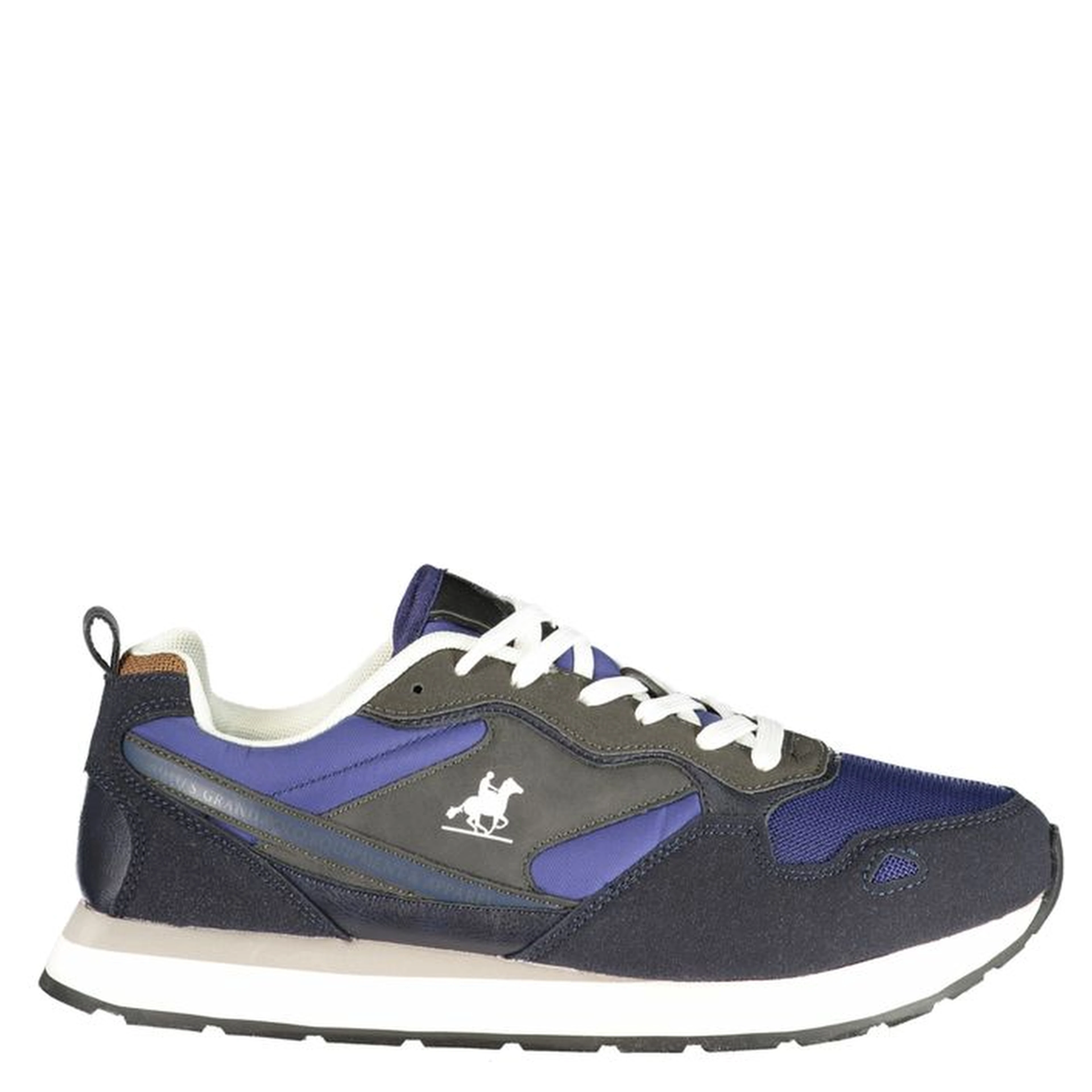 Blue Polyester Men Sneaker