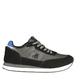 Black Polyurethane Men Sneaker