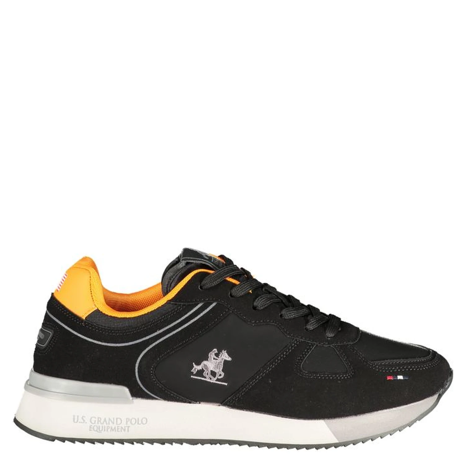 Black Polyurethane Men Sneaker