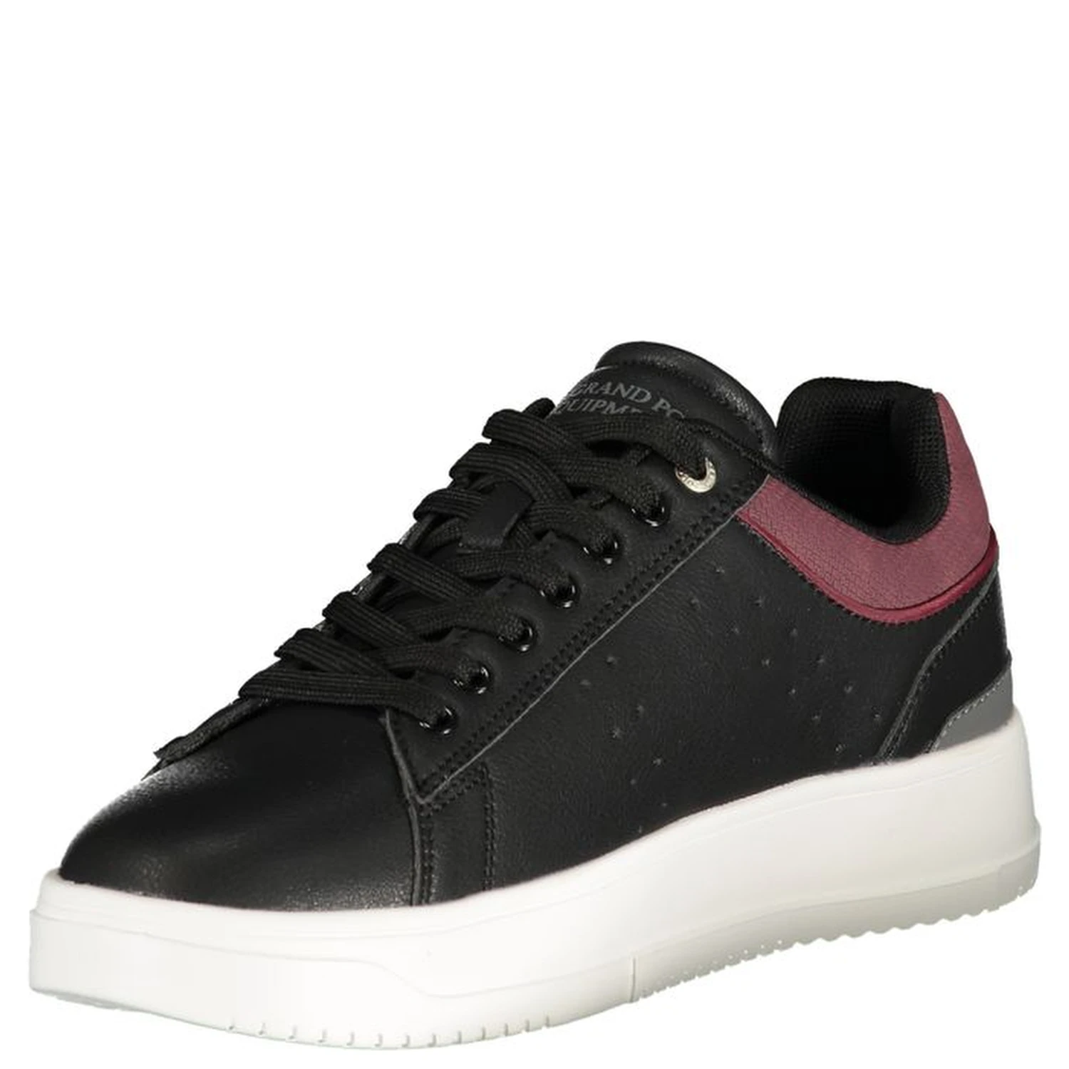 Black Polyurethane Men Sneaker