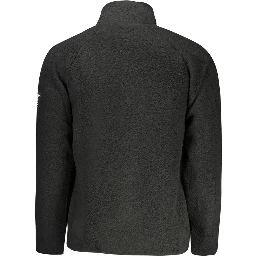 Black Polyester Men's Sweatshirt