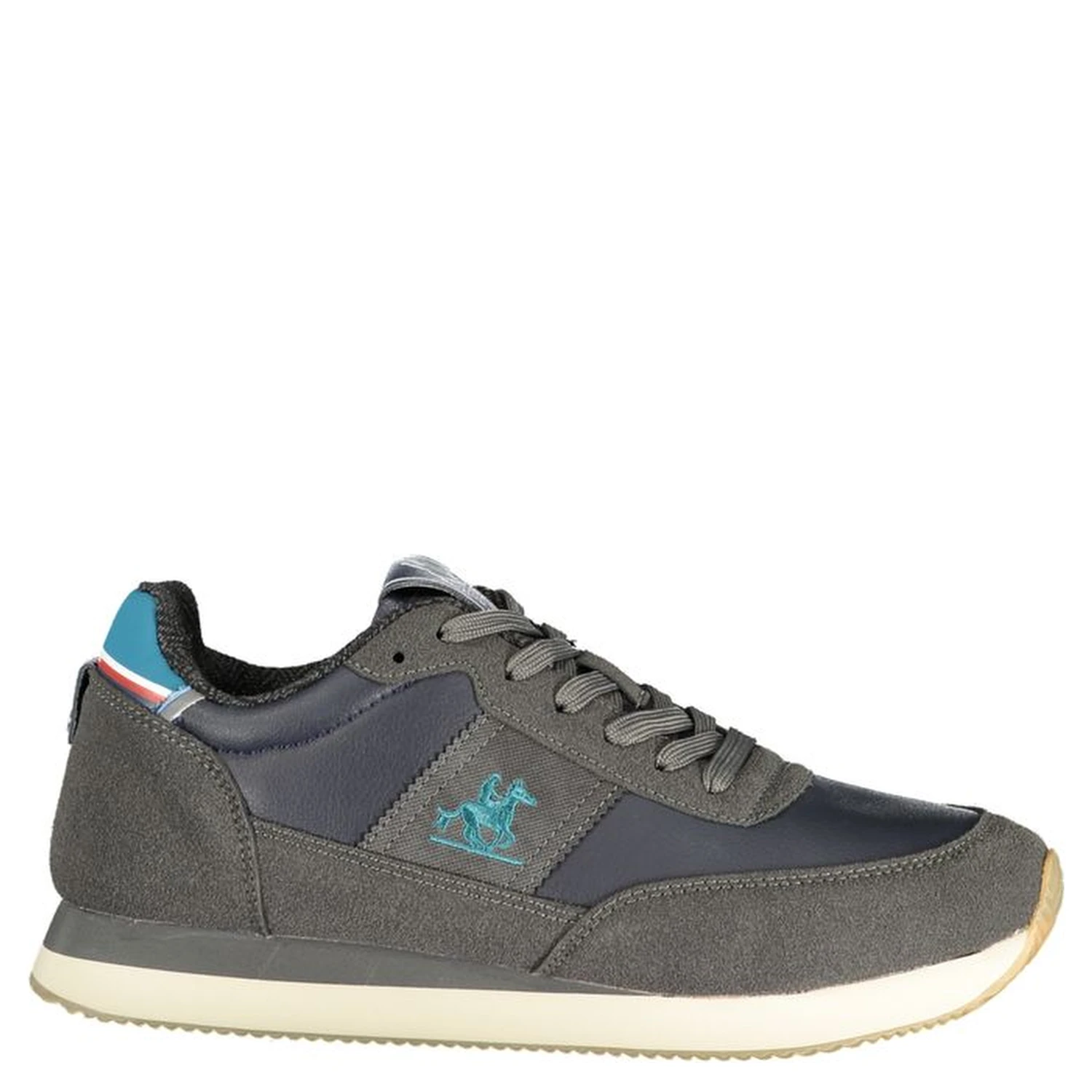 Blue Polyurethane Men Sneaker