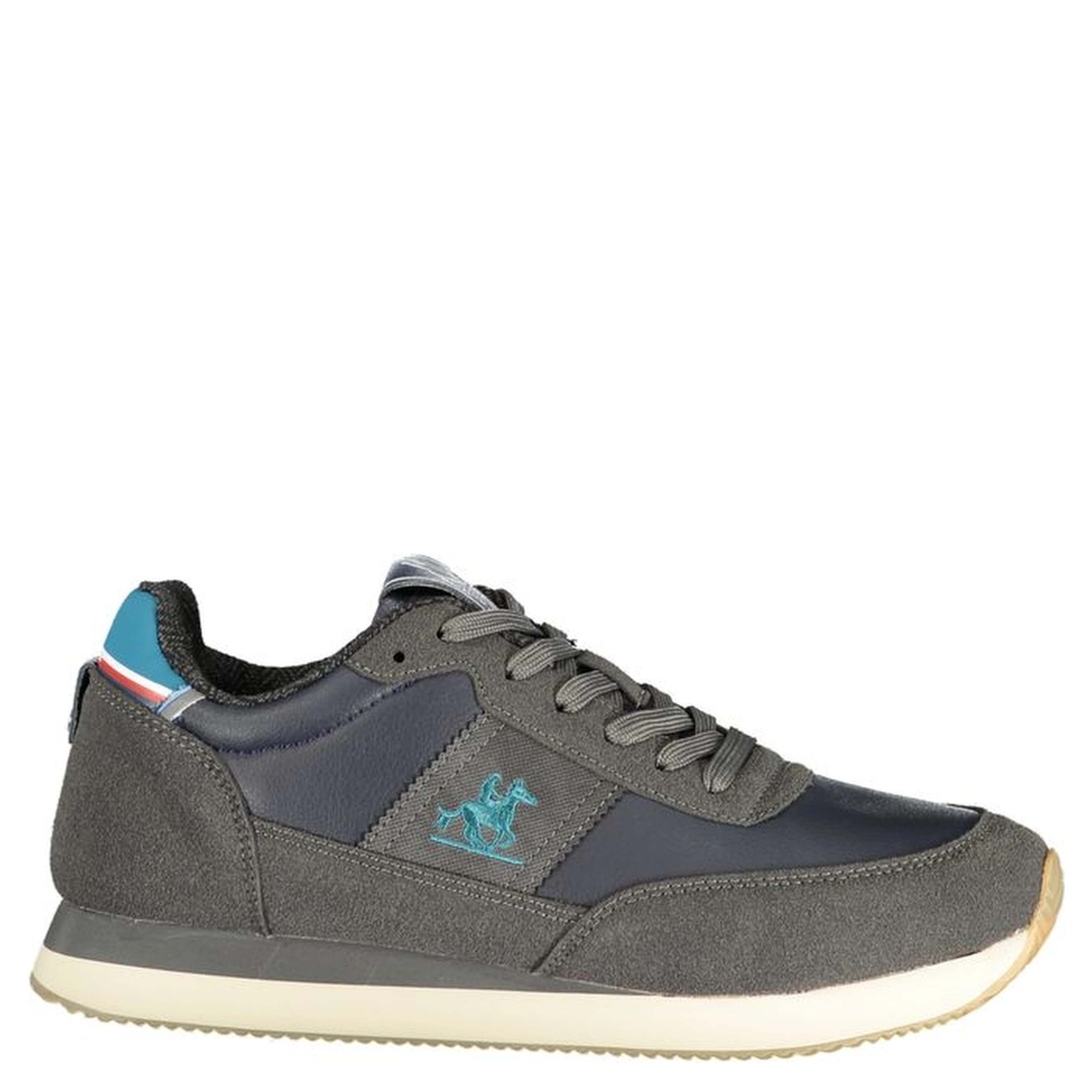 Blue Polyurethane Men Sneaker