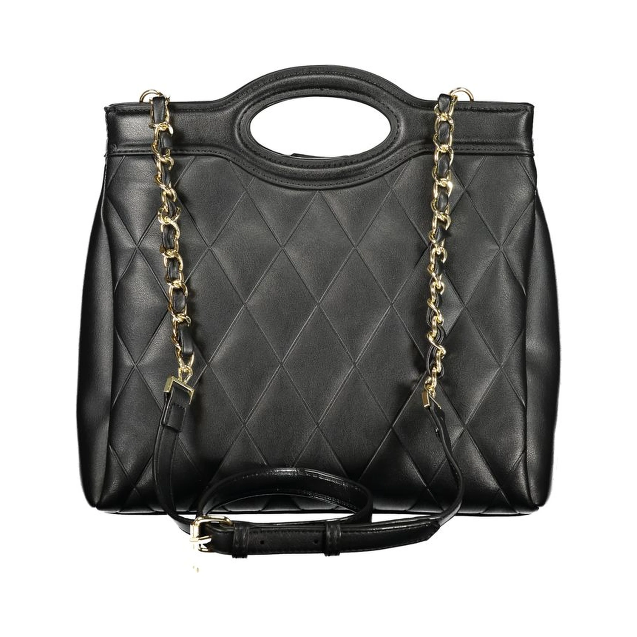 حقيبة يد من البولي إيثيلين الأسود